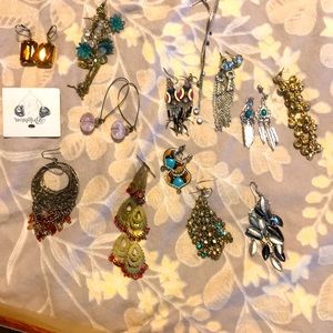Variety of earrings for every occasion!  15 pairs/ One of each!